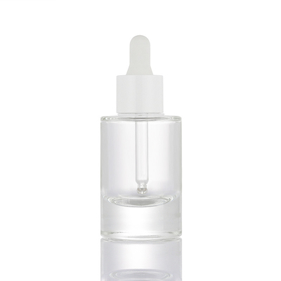 OEM/OEM service transparante matte 30ml vloeibare etherische olie haar druppelflesje