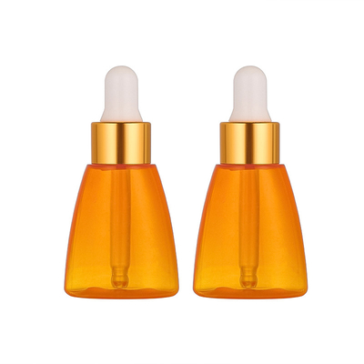 Oranje etherische olie plastic serum druppelflesje 10ml zeefdruk