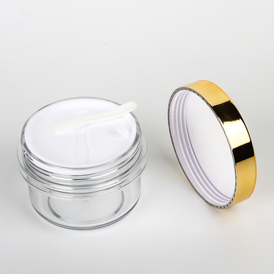 van het het deksellichaam van 100ml 120ml 200ml schrobt de gouden gezichts boterroom zwarte mini kosmetische de roomkruiken van de container lege luxe 50 ml