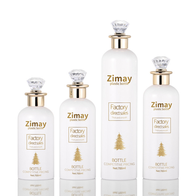 Hoog - kwaliteitshuisdier om het Witte Lege Schoonheidsmiddel die Zonder lucht van Unilever de Plastic Flessen van de Lotionshampoo met Diamond Cap verpakken