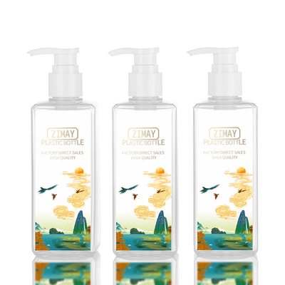 De transparante Kosmetische Luxe Biologisch afbreekbare 300ML van de Lotionfles
