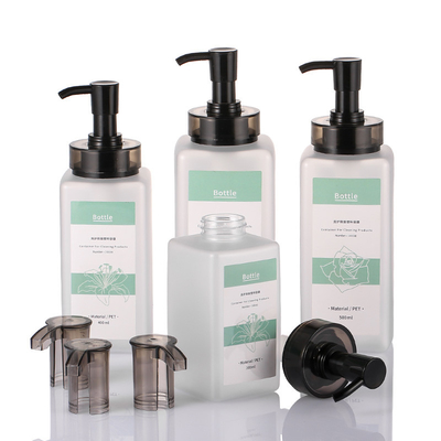 ODM de Kosmetische Capaciteit van de het Schermdruk 800ml van Eco van de Lotionfles Vriendschappelijke