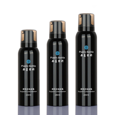 Cilinderhuisdier 180ml die 200ml de Zwarte Pomp van de de Automaatfles van de Schuimzeep Zonder lucht verpakken