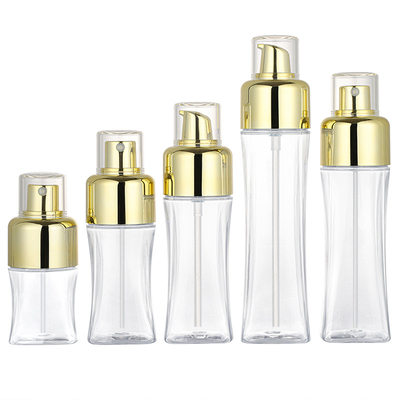 van de de Nevelfles van 50ml 150ml Plastic Kosmetische van de de Pers Fijne Mist Gouden de Pompspuitbus