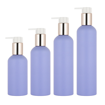 Purpere Cilinder om Kosmetische de POMPspuitbus van de Lotionfles 150ml 250ml 300ml