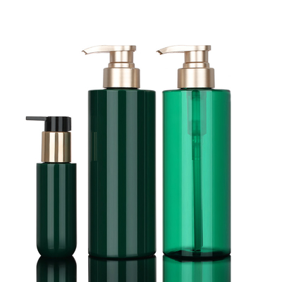 De gouden van de de pompshampoo van pomp unieke 500 ml rekupereerbare biologisch afbreekbare vierkante plastic fles