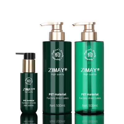 De gouden van de de pompshampoo van pomp unieke 500 ml rekupereerbare biologisch afbreekbare vierkante plastic fles