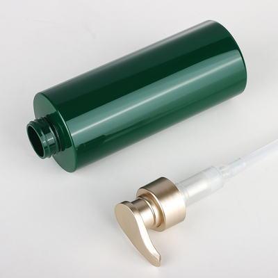 De gouden van de de pompshampoo van pomp unieke 500 ml rekupereerbare biologisch afbreekbare vierkante plastic fles
