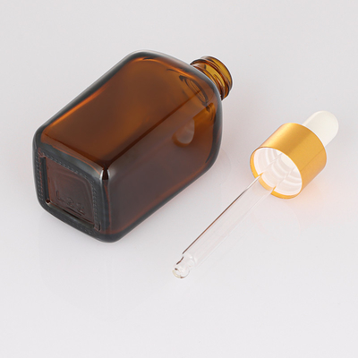50ml van het de Container Kosmetische Haar van het druppelbuisje Lege Serum de Oliedouane Logo Glass Serum Bottle