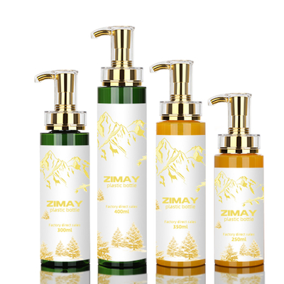 500ml plastic Lege van de Lotiongoldpump van de Lichaamswas Duidelijke de Shampoofles Verpakking