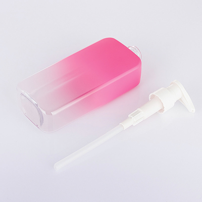 Hoog - van de Pastelkleur Roze Kosmetische Skincare van de kwaliteits de Vierkante Gradiënt Zwarte Fles van de de Gepaste kleurshampoo