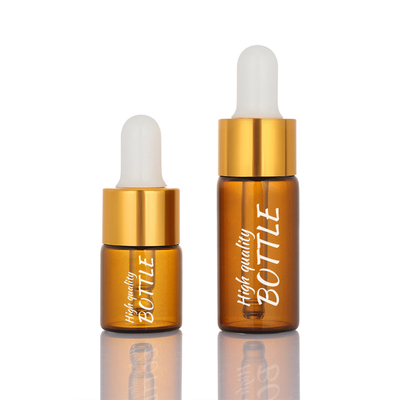 De berijpte Fles van de Flessenamber dropper round face serum van 5ml 10ml Lege Kosmetische