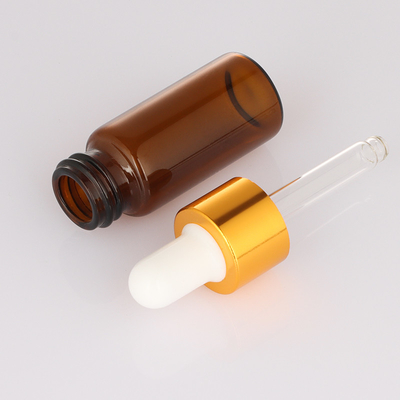 De berijpte Fles van de Flessenamber dropper round face serum van 5ml 10ml Lege Kosmetische