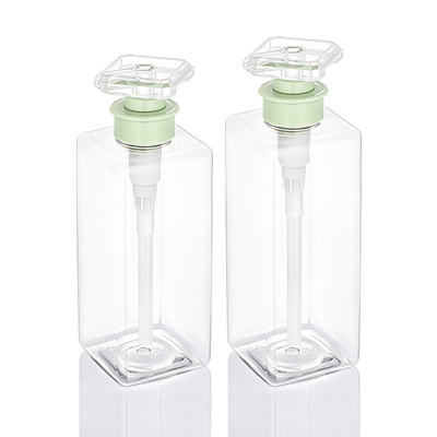 Van de de Douanedouche van de rechthoekpomp de Lege Ronde Fles van de de Olie Vlakke 300ml 400ml 800ml Shampoo