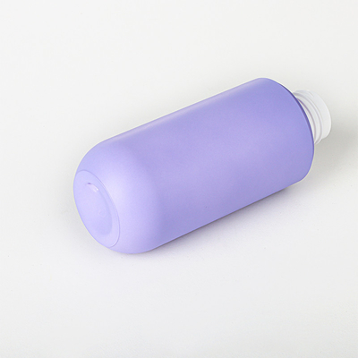 Lege aangepaste paars haarverzorging spray plastic cosmetische verpakking fles en potten sets