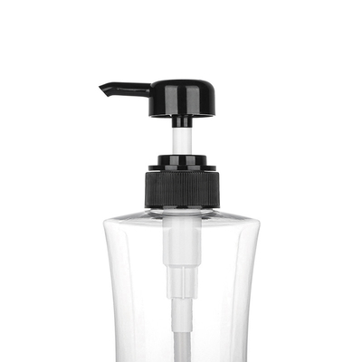 Transparante Cilinder om de Kosmetische Zwarte Pomp van de Lotionfles 400ML 600ML