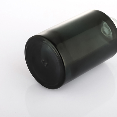 Aangepaste cosmetische serumfles Black Gold Frosted Flat Shoulder Dropper Bottle
