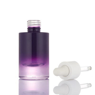De nieuwe van het de pomp30ml lege serum van ontwerp kleine ombre purpere witte fles van het de containerdruppelbuisje