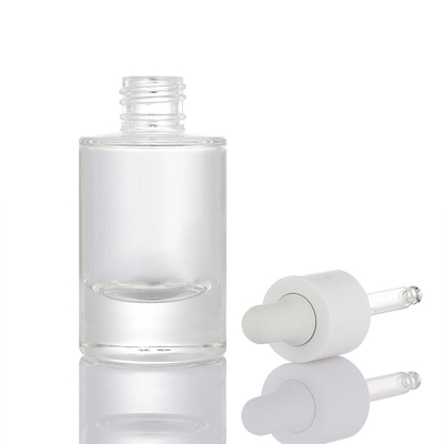 OEM/OEM service transparante matte 30ml vloeibare etherische olie haar druppelflesje