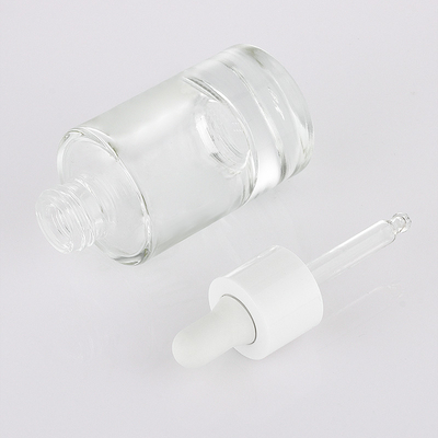 OEM/OEM service transparante matte 30ml vloeibare etherische olie haar druppelflesje
