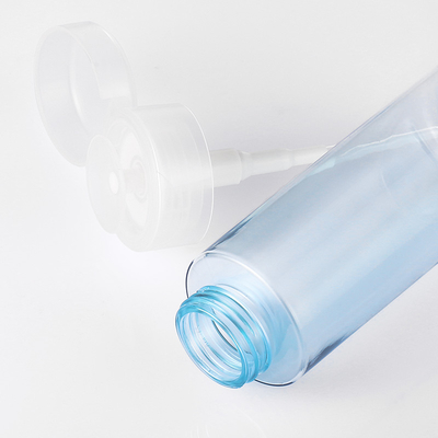 Roze Make-up Remover Cosmetische Verpakking Lege Fles Blauwe Nagellak Remover Druk Pomp Ronde Dispenser Flip Cap