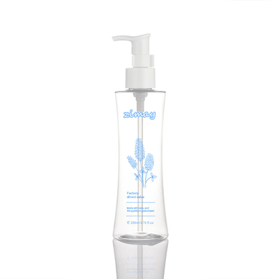 Transparante op maat gemaakte lege cosmetica-kunststoffen gezichtscrème bodylotion 200ml pompfles