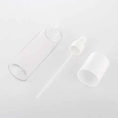 100 ml transparante witte cosmetische lotion fles cilindervorm