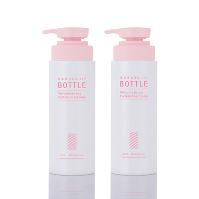 500 ml cosmetische lotionfles PET-kunststoffen White Jelly Matte Custom Private Label
