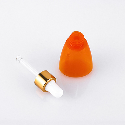 Oranje etherische olie plastic serum druppelflesje 10ml zeefdruk