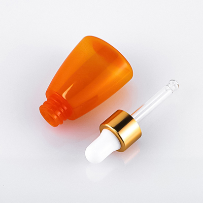Oranje etherische olie plastic serum druppelflesje 10ml zeefdruk