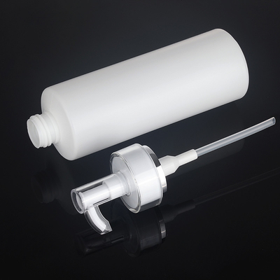 143mm 300ml Witte PE om Kosmetische Lotionfles voor Douchegel Verpakking