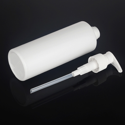 143mm 300ml Witte PE om Kosmetische Lotionfles voor Douchegel Verpakking