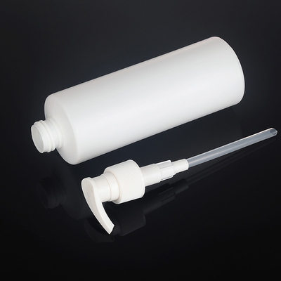 143mm 300ml Witte PE om Kosmetische Lotionfles voor Douchegel Verpakking