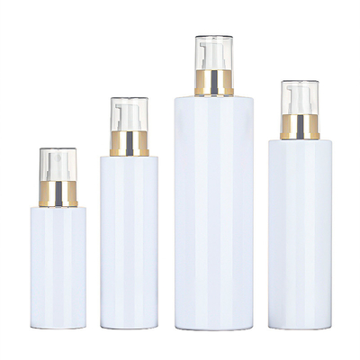 Witte plastic kosmetische van de de alcohol verpakkende container van de haarmist ononderbroken gouden hoogste 250ml de nevelfles van het de ruimtehotel 500ml