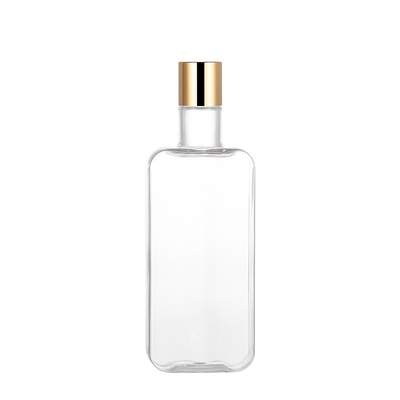 300ml schijfglb Fles Transparante PETG Materiële Recycable met Gouden Deksel