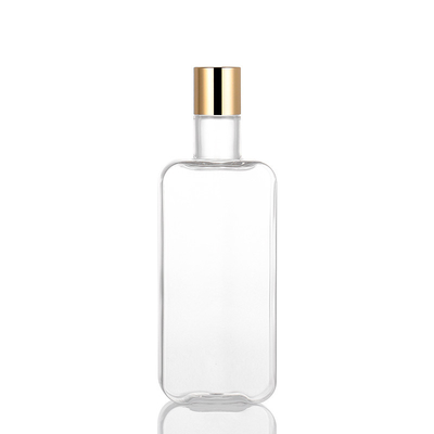 300ml schijfglb Fles Transparante PETG Materiële Recycable met Gouden Deksel