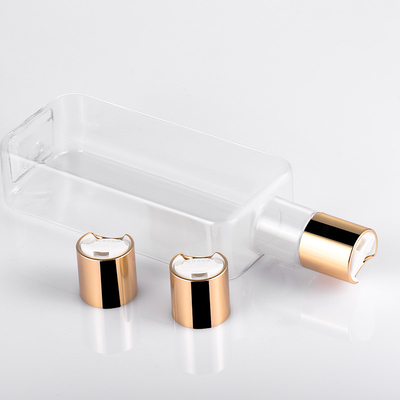 300ml schijfglb Fles Transparante PETG Materiële Recycable met Gouden Deksel