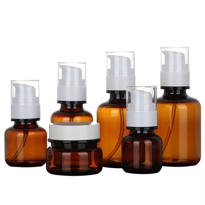 Amber Cosmetische Lotion Containers Reisset Crème Plastic Spray Flessen