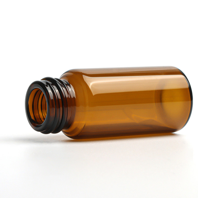 De Flessen1oz Capaciteit Amber Clear Round van het gravure Kosmetische Druppelbuisje
