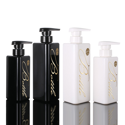 In het groot van de de Driehoeksvorm van 100ml 200ml 300ml van de het Huisdierenlotion Kringloop Plastic van de de Container Zwarte Pomp 500ml de Shampooflessen Zonder lucht