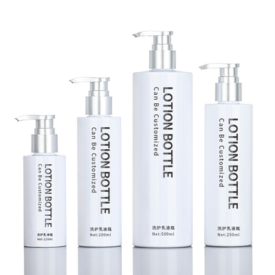 Van het het Gel200ml 500ml Zilveren Hoogste Serum van de HUISDIEREN de Witte Ronde Douche van de het Veredelingsmiddel Plastic Shampoo van de Pompskincare Verpakkende Fles