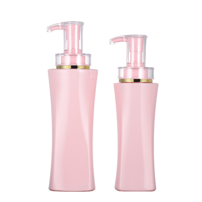 In het groot van de de Luxe Roze Vierkante Navulbare Douche van 350ml 500ml van de het Gel Lege Pomp van het de Flessenlichaam de Lotioncontainer Zonder lucht