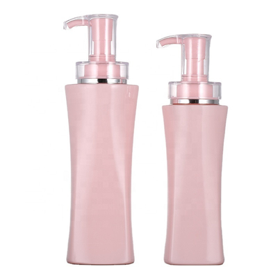 In het groot van de de Luxe Roze Vierkante Navulbare Douche van 350ml 500ml van de het Gel Lege Pomp van het de Flessenlichaam de Lotioncontainer Zonder lucht