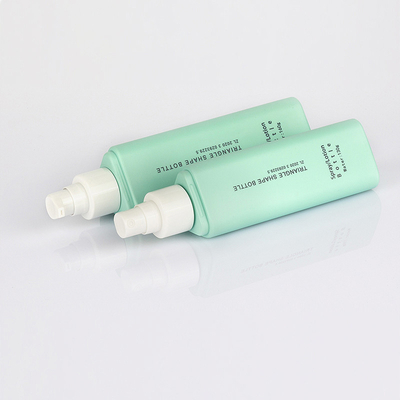 Unieke Driehoekige Kosmetische Nevelfles Matte Green Frosted Surface 50 Ml