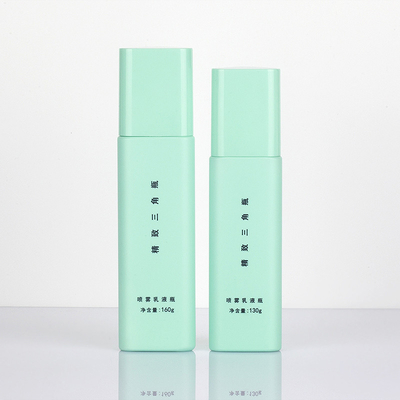 Unieke Driehoekige Kosmetische Nevelfles Matte Green Frosted Surface 50 Ml