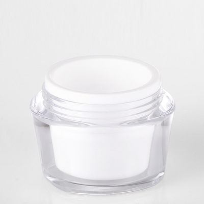 In het groot van het de Muur Plastic Lege Kosmetische Lichaam van 15g 30g 50g Acryl Dubbele van de het Gezichtsroom Boter de Kruikpot met Lip