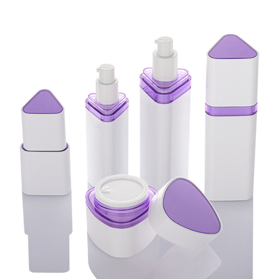 Hete het Stempelen Kosmetische Verpakkingsreeksen Driehoekige Violet Serum