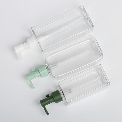 De duidelijke Lege Ronde Schoonheidsmiddelen die van de Lichaamslotion Gezichts Reinigende Olie Bottl verpakken van de Containers de Plastic Pomp