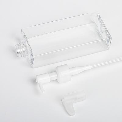 De duidelijke Lege Ronde Schoonheidsmiddelen die van de Lichaamslotion Gezichts Reinigende Olie Bottl verpakken van de Containers de Plastic Pomp