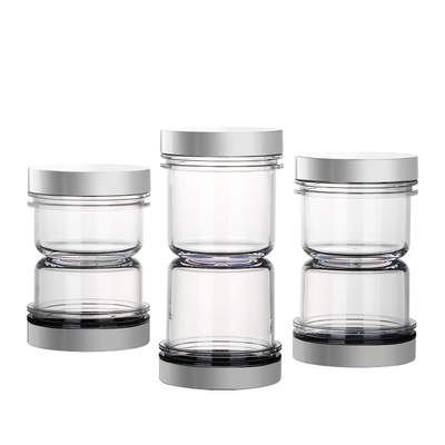 50ml lege Plastic Kruiken met Deksels, Transparante Plastic Schoonheidscontainers